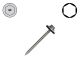 9 x 1-1/2 Aluminum Panel Screws, Stainless Steel, Hex Sealing Washer  - QTY:100