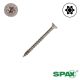 9 x 2 Flat Head, Partial Thread, T-Star  Plus, 304 Stainless Steel, T-Star Plus QTY: 125