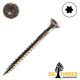 9 x 2 in. Big T Interior Multi-Purpose Wood Screw, Y Zinc, Flat Head, T-25