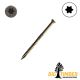 9 x 2-1/2 Big T Trim Head Wood Screw, Coated, Trim Head, T-20, Bronze