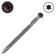 10 x 2-1/2 in. Trapease3 Composite Deck Screws, Cap-Head, Ttap Star (Torx) Drive, Color - Woodland Brown - Qty:75
