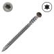 10 x 2-1/2 in. Trapease3 Composite Deck Screws, Cap-Head, Ttap Star (Torx) Drive, Color - Gravel Path - Qty:75