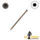 9 x 3 in. Big T Trim Head Wood Screw, Coated, Trim Head, T-20, Bronze