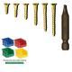 #10 Solid Brass Screw Assortment, Flat Head, Slotted Drive - with Bins - Clearance