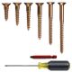 #10 Silicon Bronze Boat Builders Assortment, Flat Head, Square Drive