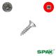10 x 1 in. SPAX Flat Head, Multi-Material, Zinc, Combo, w/Nibs - Qty:20