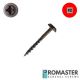 10 x 1-1/4 in. Promaster Wood Screws, Round Washer Head, Black, Combo Drive - Qty:1000