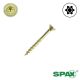 10 x 1-1/2 in. SPAX Multi-Material Interior Screws, Flat Head, Yellow Zinc, T-Star Plus Drive - Qty:133 + 1 Bit