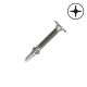 10 x 1-7/16 Self-Drilling Metal Screws, Stainless Steel, Wafer Head, Phillips Drive - QTY:100