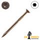 10 x 2 in. Big T Interior Multi-Purpose Wood Screw, Y Zinc, Flat Head, T-25 - Qty:495