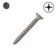 10 x 2 in. Stainless Steel, Flat Head, Phillips Drive - Qty:100
