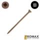 10 x 2-3/8 in. ProMax Flat Head Wood Screws, Deck, NoCoRode Plus, Square Drive, w/Nibs