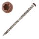 10 x 2-1/2 in. Deckfast Trim Head, 304/305 SS, Star, Brown - Qty:350 - MEL