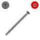 10 x 2-1/2 in. Self-Drilling Screws, 410 Stainless Steel, Bugle Head, Square Drive - Qty:100