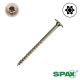 10 x 2-1/2 in. SPAX Wafer Head Cabinet, Yellow Zinc, T-Star Plus - Qty:375