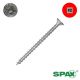 10 x 2-1/2 SPAX Multi-Material Interior Screws, Flat Head, Clear Zinc, Combo Drive  - QTY:12