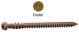 Deckfast 10 x 2-3/4 Deck Screws, Epoxy Coated - Cedar Color, Star Drive - QTY:100 - 45A974