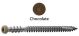 Deckfast 10 x 2-3/4 Deck Screws, Stainless Steel, Chocolate Colored Head, Star Drive - QTY:1750 - 46E512