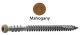 DeckFast10 x 2-3/4 Deck Screws, Stainless Steel, Mahogany Colored Head, Star Drive - 6E524