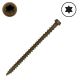 10 x 2-3/4 in. Composite Deck-Drive Screws, Quik-Guard Coated Steel, Brown01 Color, Torx Drive, Qty:1750
