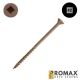 10 x 2-7/8 in. ProMax Flat Head Wood Screws, Deck, NoCoRode Plus, Square Drive, w/Nibs