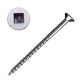 10 x 3 in. Flat Head Wood Screws, Zinc, Square Drive - Small Image