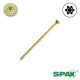 10 x 3 Flat Head, Partial Thread, Yellow Zinc, T-Star Plus, T-Star Plus QTY: 200