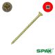 10 x 3 in. SPAX Multi-Material Interior Screws, Flat Head, Yellow-Zinc Plated, Combo Drive - Qty: 16