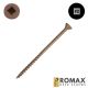 10 x 3-3/8 in. ProMax Flat Head Wood Screws, Deck, NoCoRode Plus, Square Drive, w/Nibs