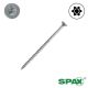 10 x 3-1/2 SPAX Flat Head, Partial Thread, HCR-X, Torx, Nibs, Qty:59