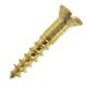 Mcfeelys #10 x 1.5 Flat Head Slotted Recess Solid Brass Screws - QTY:100