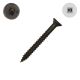 12 x 2 in. Wood Screws, Unplated Steel, Flat Head, Square Drive - Qty:2000