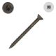 12 x 2-1/2 in. Wood Screws, Unplated Steel, Flat Head, Square Drive - Qty:1500