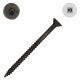 12 x 3 in. Wood Screws, Unplated Steel, Flat Head, Square Drive - Qty:100