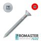 12 x 3-1/2 in. Promaster-Plus Wood Screws, Flat Head, Clear Zinc, Square-Drive - Qty:100