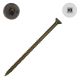 12 x 4 in. Wood Screws, Unplated Steel, Flat Head, Square Drive 