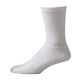 Compression Work Socks, Crew Length, White, Size S- MEL