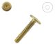 1/4-20 x 1-3/16 in. RTA Connecting Bolts, Brass Plated Steel, Wafer Head, Hex Drive - Qty:25