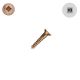 14 x 1-1/2 Boat Screws, Silicon Bronze, Flat Head, Square Drive - QTY:1000 - 9NYJ4