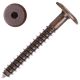 7mm x 50mm Screws, Bronze Plated Steel, Hex Drive