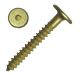 7mm x 70mm JCBW, Brass Plated, Flat Finish, Hex - Qty:100