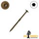 14 x 3 in. Big T Construction Lag Screw, T-25, Washer Head - Qty:100