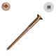 14 x 3 in. Silicon Bronze Boat Screws, Flat Head, Square Drive - Qty:1500