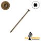 15 x 4 in. Big T Construction Lag Screw, T-30, Washer Head