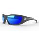 Robson  Safety Glasses  Black Frame / Polarized Aqua Precision Blue Mirror Lenses 