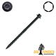 17 x 4 in. Big T Black Log Timber Lag Screws, 5/16 in. Hex - Qty:250