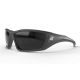 Robson Safety Glasses - Black / Polarized Aqua Precision Blue Mirror Lenses with Gasket