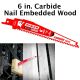 Diablo Demo Demon Carbide Recip. Blade for Nail-Embedded Wood - 6 in. length - QTY:1