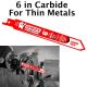 Diablo Steel Demon Carbide Recip. Blade for Thin Metal - 6 in. - QTY:1