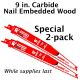 Diablo Demo Demon Carbide Recip. Blade for Nail Embedded Wood - 9 in. length - Special 2 Pack 